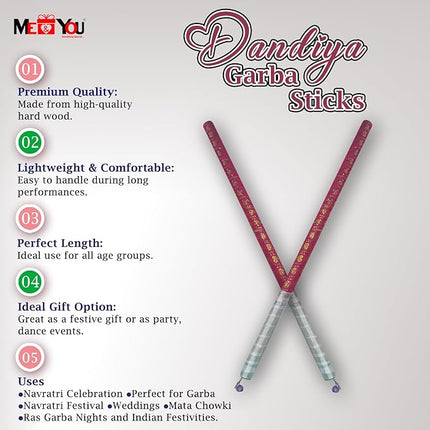 Handmade wooden dance sticks
Dandiya sticks for Garba
Lightweight Dandiya sticks
Best quality Dandiya sticks
Premium wooden Dandiya sticks