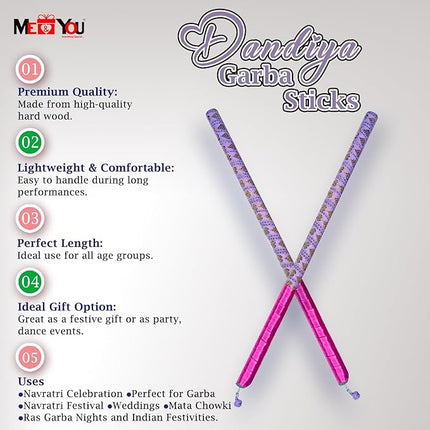 Traditional wooden sticks for Dandiya
Navratri dance sticks
Garba Dandiya sticks
Colorful Dandiya sticks
Festival dance accessories