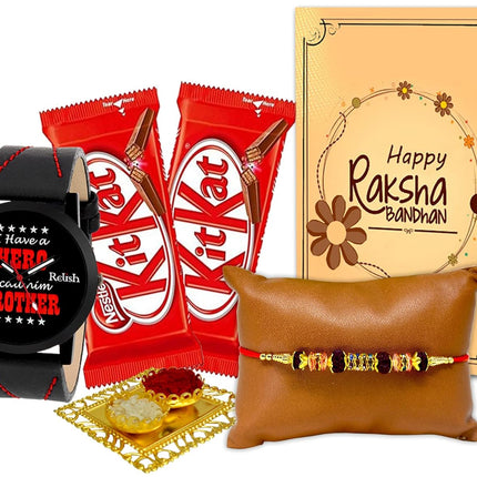 Rakshabandhan Gift for Brother, Rakhi Gifts for Brother, Designer Rakhi Gift Combo