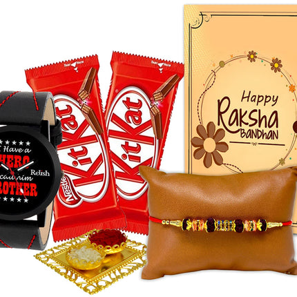 Rakshabandhan Gift for Brother, Rakhi Gifts for Brother, Designer Rakhi Gift Combo