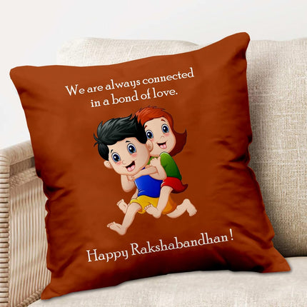 Rakshabandhan Gifts for Brother – Rakhi Gift Set Combo with Printed Cushion, Mug