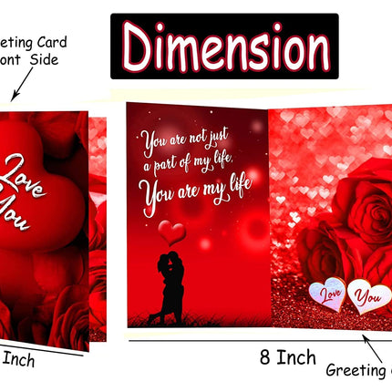 Midiron Special Valentine's Gift |Gifts For Girlfriend, Wife,Husband,Boyfriend| Love Combo For Valentine day, Anniversary, Birthday| Chocolate Box/Artificial Rose/Cute Teddy/Love Card - Midiron