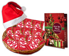 Christmas Chocolate Gift - KitKat Chocolate with Greeting Card and Christmas Cap