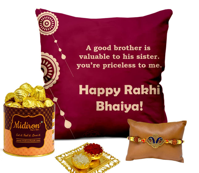Buy cushion with Rakhi
Rakhi gift set with roli chawal
Order Rakhi gift online
Raksha Bandhan home delivery
Rakhi gift under budget
Online Rakhi gift for brother