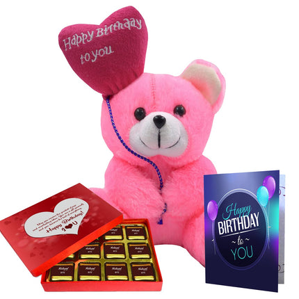 Midiron Happy Birthday Gift Pack | Handmade Chocolate Gift Box | Unique Birthday Gift Set | Romantic Gift Hamper | Beautiful Birthday Gift Combo| Gift for Birthday - Midiron