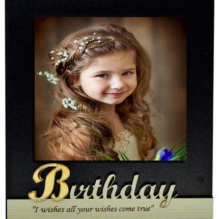 Custom Photo Frame - MDF Birthday Frame with Photo Print - Gift for Wife, Husband, Sister, Brother, Girlfriend, Boyfriend, and Someone Special on Their Birthday
