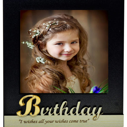 Custom Photo Frame - MDF Birthday Frame with Photo Print - Gift for Wife, Husband, Sister, Brother, Girlfriend, Boyfriend, and Someone Special on Their Birthday