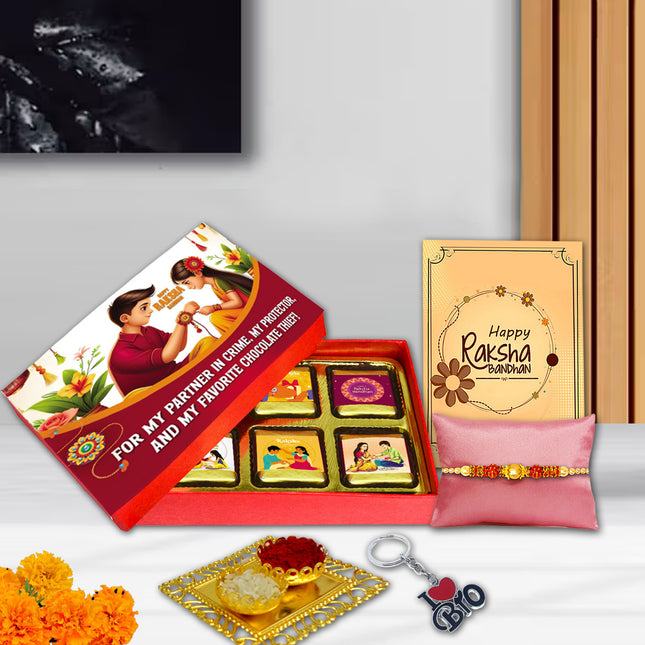 Rakhi Combo Pack For Brother – Raksha Bandhan Gift Surprise, Rakhi Celebration Hamper, Unique Rakhi Combo