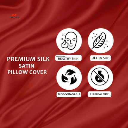 Luxury Satin Silk Pillow Cover – Ultra Soft, Anti-Frizz, Wrinkle-Resistant Pillowcase for Hair & Skin 18x28 inch