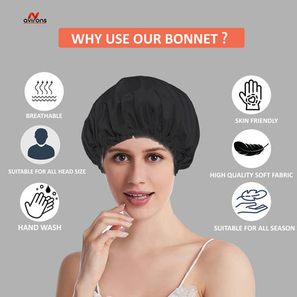 Luxurious Silk Sleep Bonnet and Eye Mask – Ultimate Comfort for Hair and Eyes