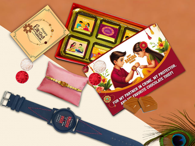 Rakhi Set For Brother – Rakhi Gift Combo For Brother, Rakhi Gift Hampers For Brother, Best Bro Rakhi