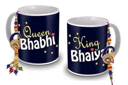Couple Coffee Mug Set
Raksha Bandhan Gift for Bhaiya Bhabhi
Best Rakhi Gift Set
Rakhi with Mug Set
Lumba Rakhi for Bhabhi