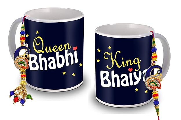 Couple Coffee Mug Set
Raksha Bandhan Gift for Bhaiya Bhabhi
Best Rakhi Gift Set
Rakhi with Mug Set
Lumba Rakhi for Bhabhi