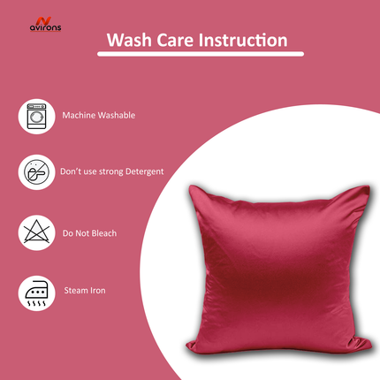 Elegant Satin Silk Cushion case – Hypoallergenic, Cooling Cushion Cover for Hair & Skin, Anti-Frizz-16x16 inch