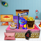 Rakhi Hamper For Brother - Rakhi With Chocolates, Rakhi Gift Set, Raksha Bandhan Hamper