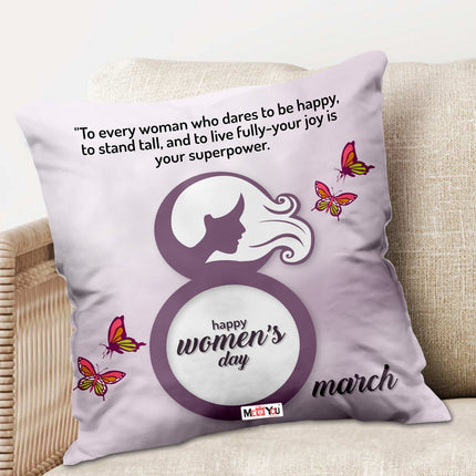 Cozy and elegant Women’s Day gift
Stylish women’s cushion for home
Comfortable home décor gift