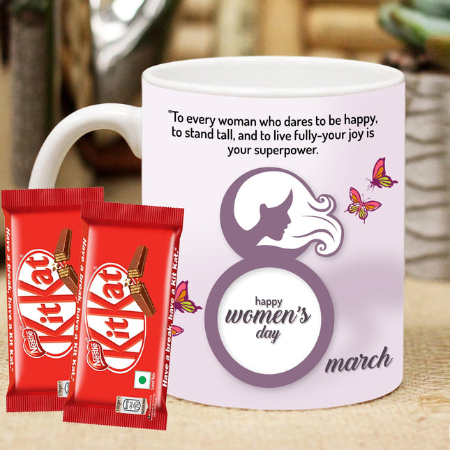 Mug & KitKat Gift Set
Ceramic Mug
KitKat Chocolate Bars
Perfect Gift for Any Occasion
Mug and KitKat Combo