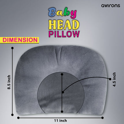 Mustard Seed Pillow for Baby, Baby Pillow for Flat Head, Head Support Pillow for Newborn, Soft Velvet Baby Pillow, Baby Pillow for Neck Support, Comfortable Baby Pillow, Head Shaping Pillow for Infants, Baby Pillow for Crib