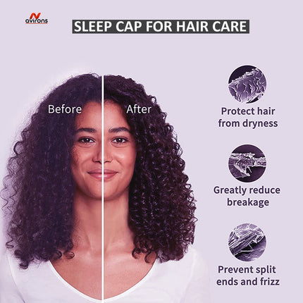Luxurious Satin Silk Sleeping Cap & Eye Mask Set – Soft, Comfortable, and Stylish for Perfect Sleep