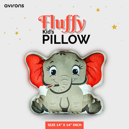elephant Shaped Decorative Throw Pillow, Plush Velvet Animal Pillow for Kids, Soft elephant Pillow for Kids Room, Soft Kids Throw Cushion, elephant Shaped Cushion for Kids 