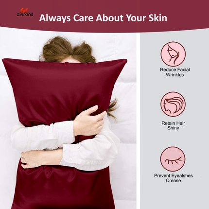 Satin Silk Pillow Cover, anti-frizz silk pillowcase, luxury satin pillowcase, hair protection pillow, smooth pillowcase, satin pillow cover with elastic, satin sleep pillow