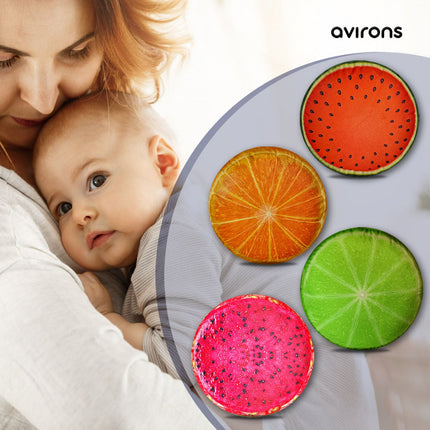 Fruit Cushions Combo for kids,Velvet Fruit Shape Cushion,3d fruit slices Cushion combo,Velvet Multicolor Fruit Shape Cushion, Fruit Shaped Cushion for kids,Orange Plush Cushion