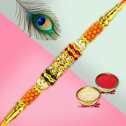 Traditional rakhi gift set, Designer rakhi , Fancy rakhi for brother
