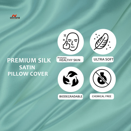 Satin Pillow Cover, silky satin pillowcase, anti-frizz pillow cover, pillowcase for healthy hair, soft satin pillow, hair protection pillow, elastic satin pillow cover