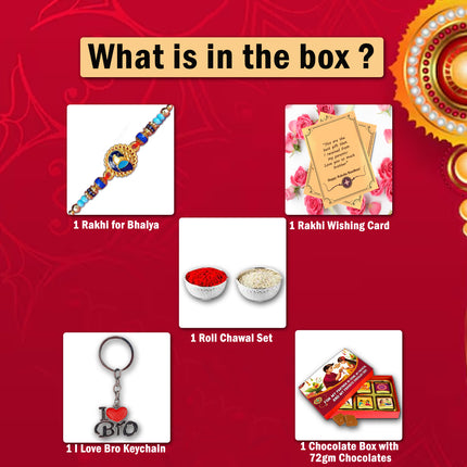 Rakhi Gift Pack For Brother – Raksha Bandhan Celebration Combo, Festival Hamper, Gifting Collection
