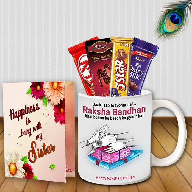 Raksha Bandhan Return Gift Combo - Sister Festival Box, Rakhi Gift Set, Celebration Pack