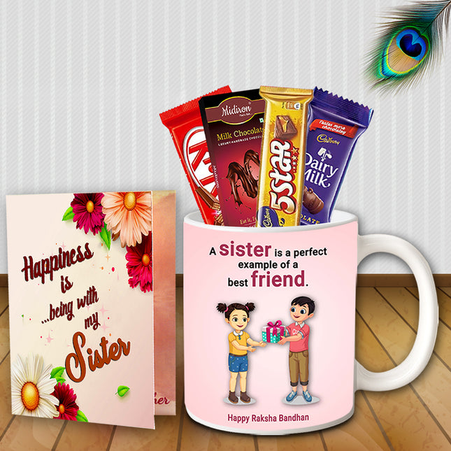 Return Gift for Sister - Raksha Bandhan Combo Gift Set, Festival Special Box, Rakhi Essentials