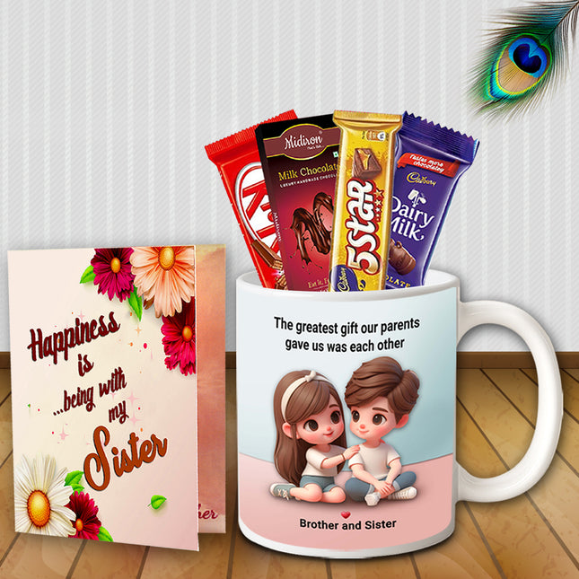 Sister Rakhi Gift Set - Return Gift Combo Box, Raksha Bandhan Festival Gift Pack