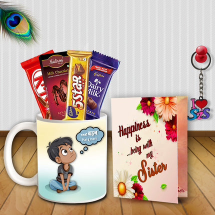 Return Gift for Sister - Raksha Bandhan Gift Pack, Rakhi Combo Hamper, Festival Surprise