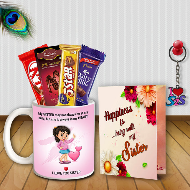 Rakhi Gift Box for Sister - Return Gift Pack, Raksha Bandhan Hamper Combo, Traditional Festival Gift