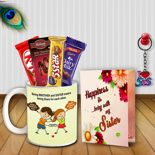 Return Gift Combo for Sister - Raksha Bandhan Hamper Box, Rakhi Gift Set, Festival Return Present