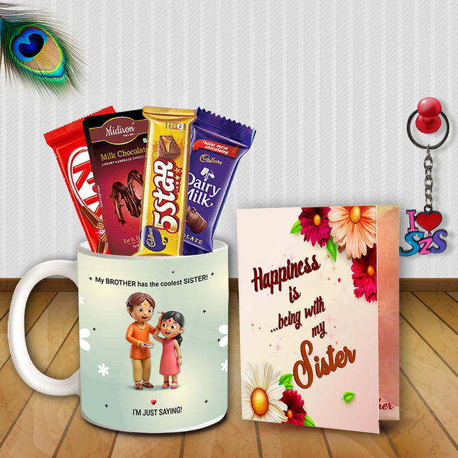 Raksha Bandhan Gift Hamper for Sister - Return Gift Combo Box, Rakhi Special Pack