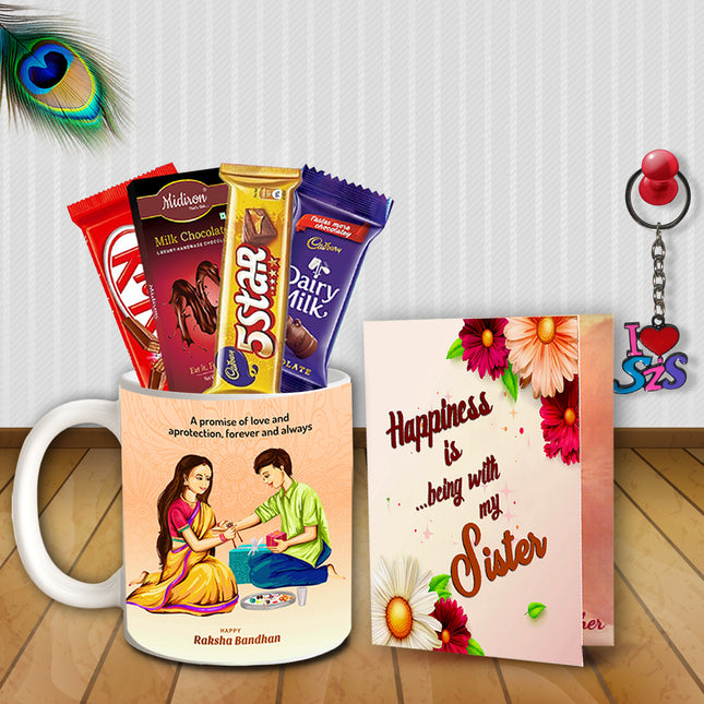 Rakhi Gift for Sister - Return Gift Combo Box, Raksha Bandhan Special Hamper, Festival Pack