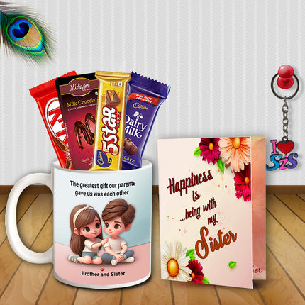 Rakhi Gift Hamper for Sister - Return Gift Combo, Raksha Bandhan Box Set
