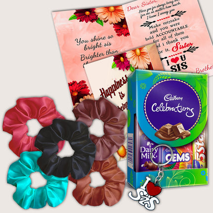 Sweet Gift for Sister on Rakhi with Chocolate - Raksha Bandhan Hamper to Celebrate the Bond