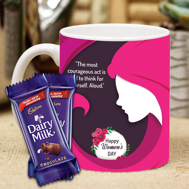 Thoughtful Gifts for Women
Elegant Women’s Day Mug
Dairy Milk Chocolate Bars