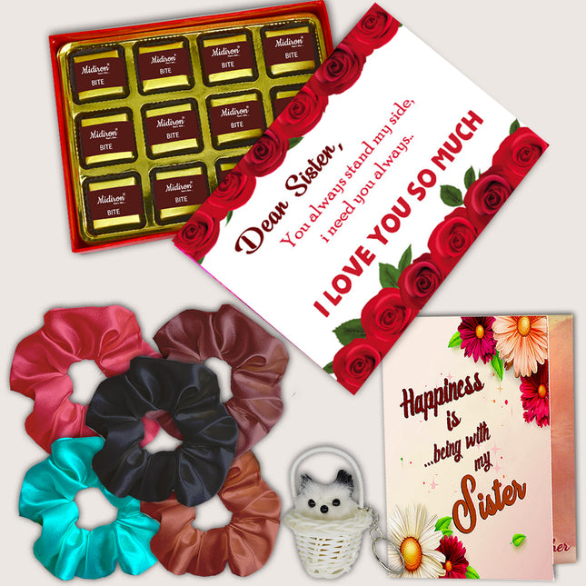 Rakhi Special Hamper for Sister with Chocolate - Perfect Raksha Bandhan Gift with Chocolates and Love