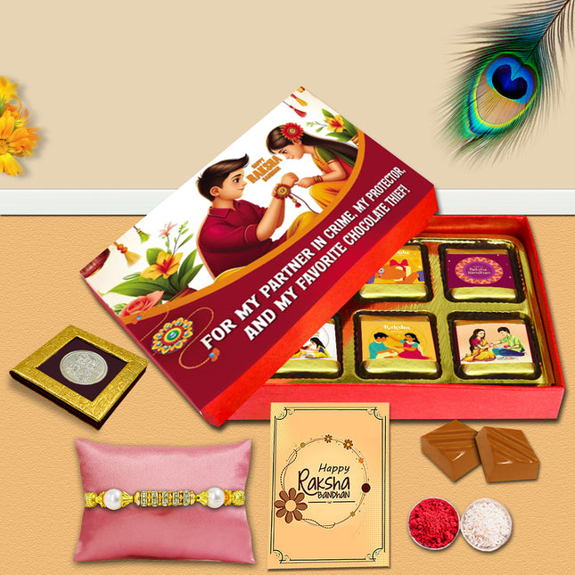 Rakhi For Brother Gift – Rakhi Hampers For Brother, Rakhi Gift Set For Brother, Raksha Bandhan For Brother