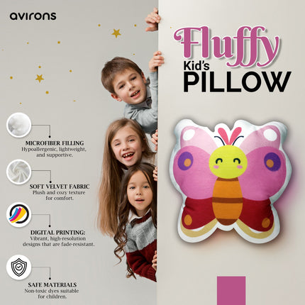 Butterfly-themed pillow for kids bed or nursery decor,Butterfly pillow for girls, Soft butterfly pillow,Child-Friendly Butterfly Cushion,Butterfly Cushion for Kids, Butterfly Plush Cushion,Butterfly Shaped Cushion for Kids