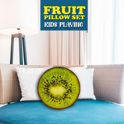 Plush Throw Pillow, Child-Friendly Pillow, Velvet Decorative Cushion, Kids Room Decor, Kiwi Plush Toy, Fun Fruit Pillow, Home Decor Pillow, Soft Velvet Cushion, Novelty Throw Pillow, Kids Bed Cushion, Fruit-Themed Decor, Decorative Plush Cushion, Cozy Kiwi Pillow, Kiwi Shape Home Accessory, Soft Stuffed Pillow,Fruit pillow