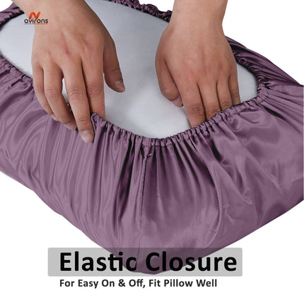 Luxury Satin Silk Pillowcase, satin pillow cover for hair protection, elastic satin pillow, satin pillowcase for frizz-free hair, silky satin pillowcase, anti-frizz silk pillow cover