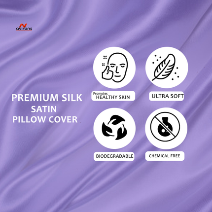 Premium Satin Pillowcase, Satin Sleep Pillow Cover with Elastic, Silk Pillow Cover, Silky Pillow Case, Luxurious Silk Pillowcase, Satin silk pillow cap with elastic cover, Comfort  Elastic Silk Pillow Cover