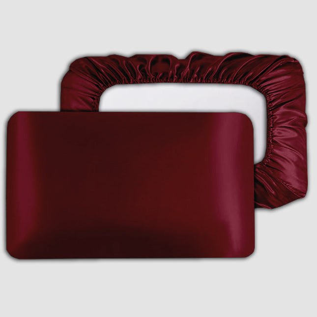 Elastic Band Pillow Cap, Soft Silk Pillowcase, Frizz Control Pillow Cover, Silky Pillow Case, Luxurious Silk Pillowcase, Satin silk pillow cap with elastic cover, Comfort  Elastic Silk Pillow Cover