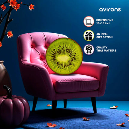 Soft Kiwi Cushion, Decorative Sofa Pillow, Playroom Accessories, Kiwi Decorative Accent, Bedside Plush Pillow, Novelty Fruit Cushion, Gift for Kids Decor, Decorative Pillow for Sofa, Soft Kiwi Stuffed Pillow, Fun Fruit-Themed Cushion, Cozy Kiwi Throw Pillow, Kids Plush Room Decor
