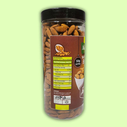 Natural Premium Whole Raw Almonds Almonds  (550 g) - Midiron