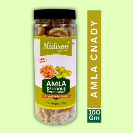 Natural Dehydrated Amla Candy 150 gm - Midiron